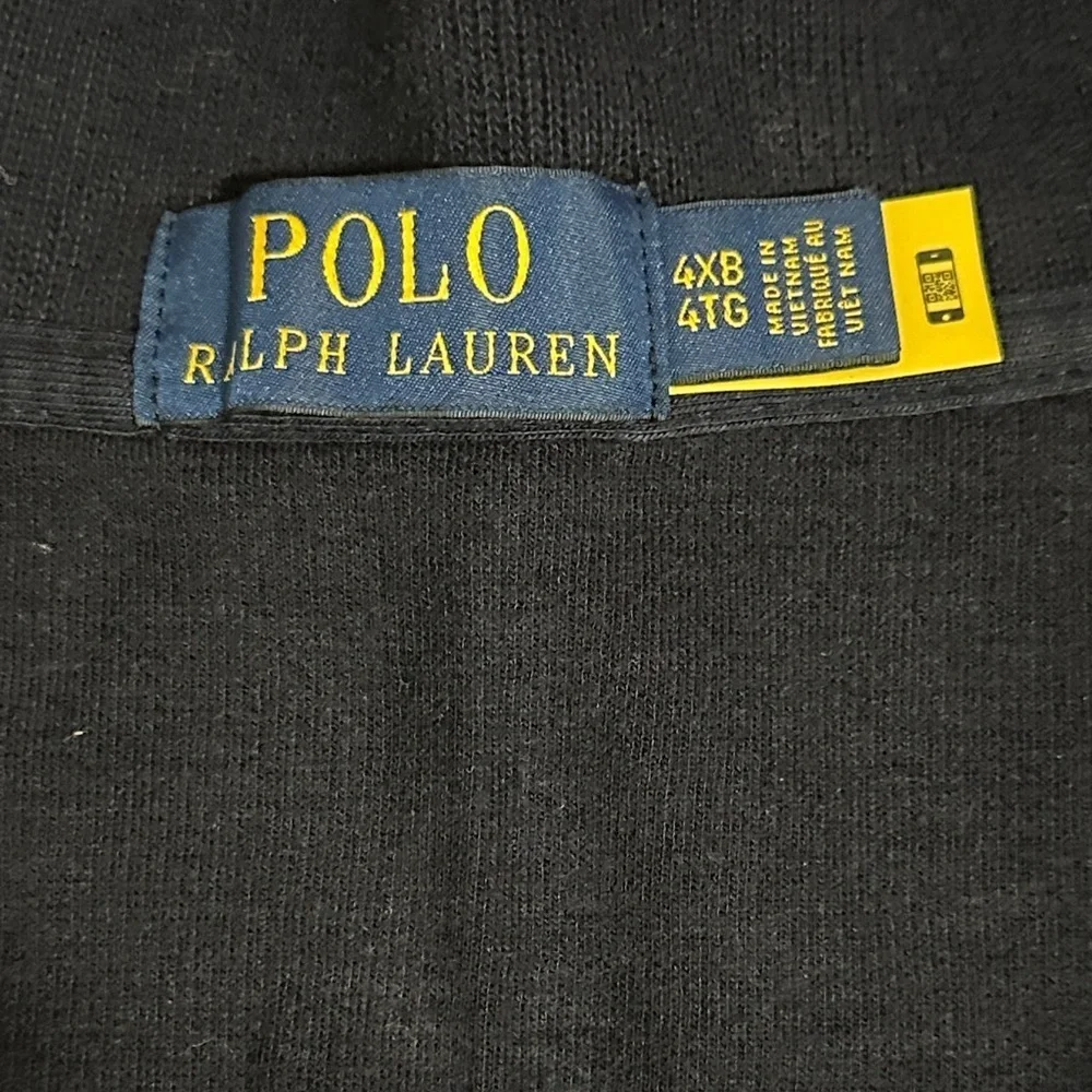 Polo Ralph Lauren Men's Size 4XB 1/4 Zip Estate Rib Sweater Pullover Navy Pony